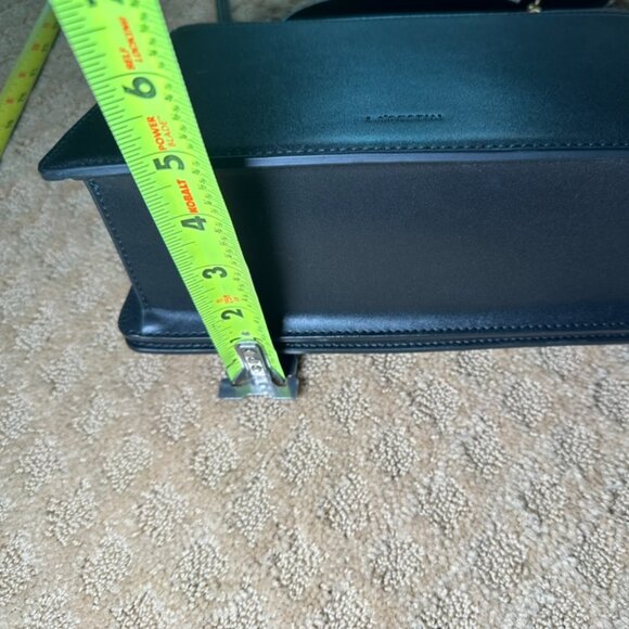 Retro Style Leather L'Festin Top Handle Shoudler Bag with Gold Hardware - Black - Picture 5 of 11